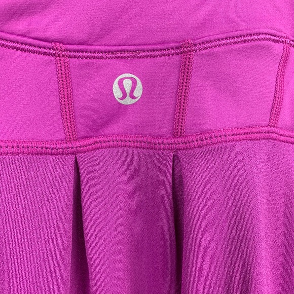 Lululemon Fuchsia Pink Drawstring Tank Top Sz 4 - Picture 5 of 6